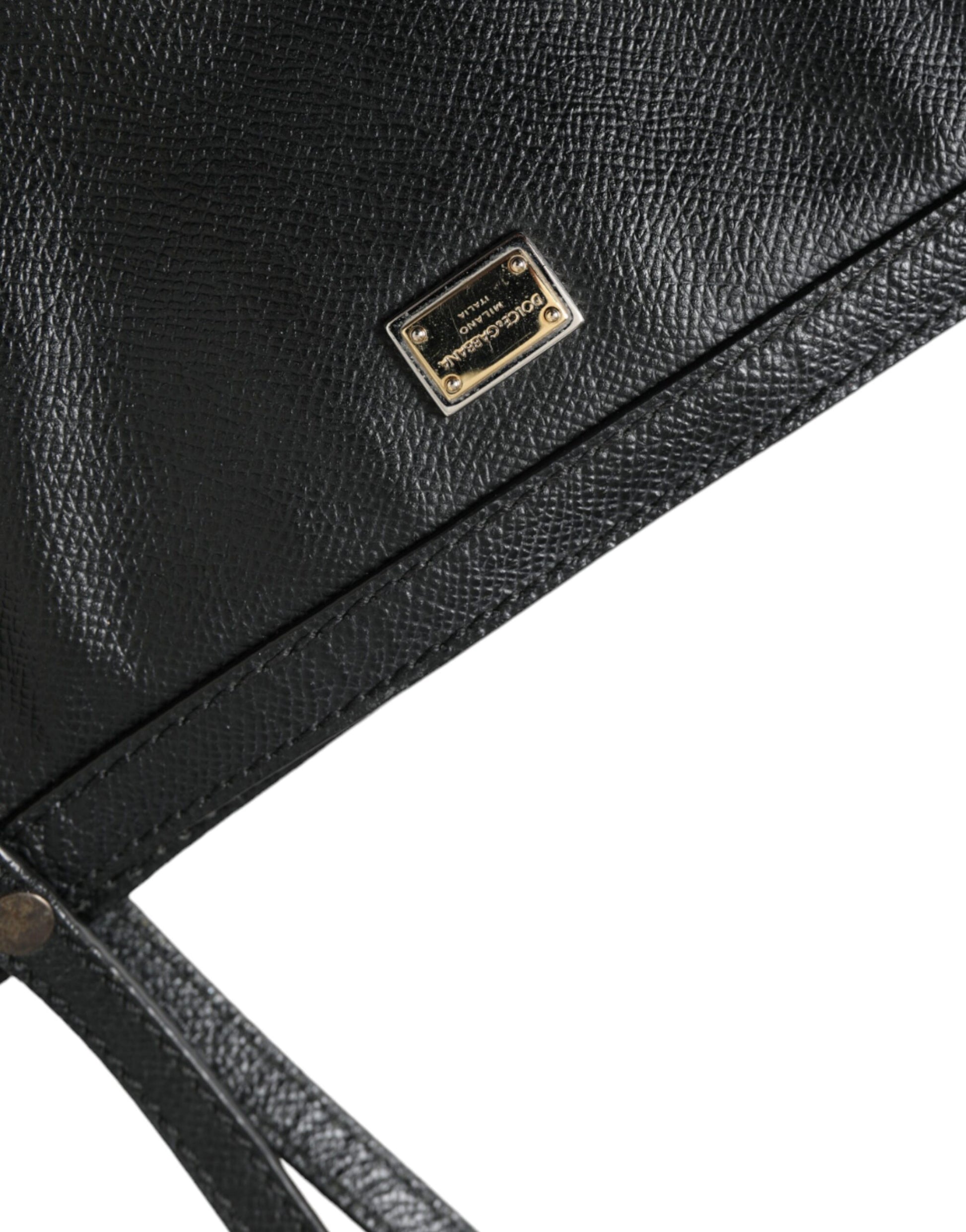 Dolce &amp; Gabbana – Miss Escape – Einkaufstasche aus schwarzem Leder für Damen