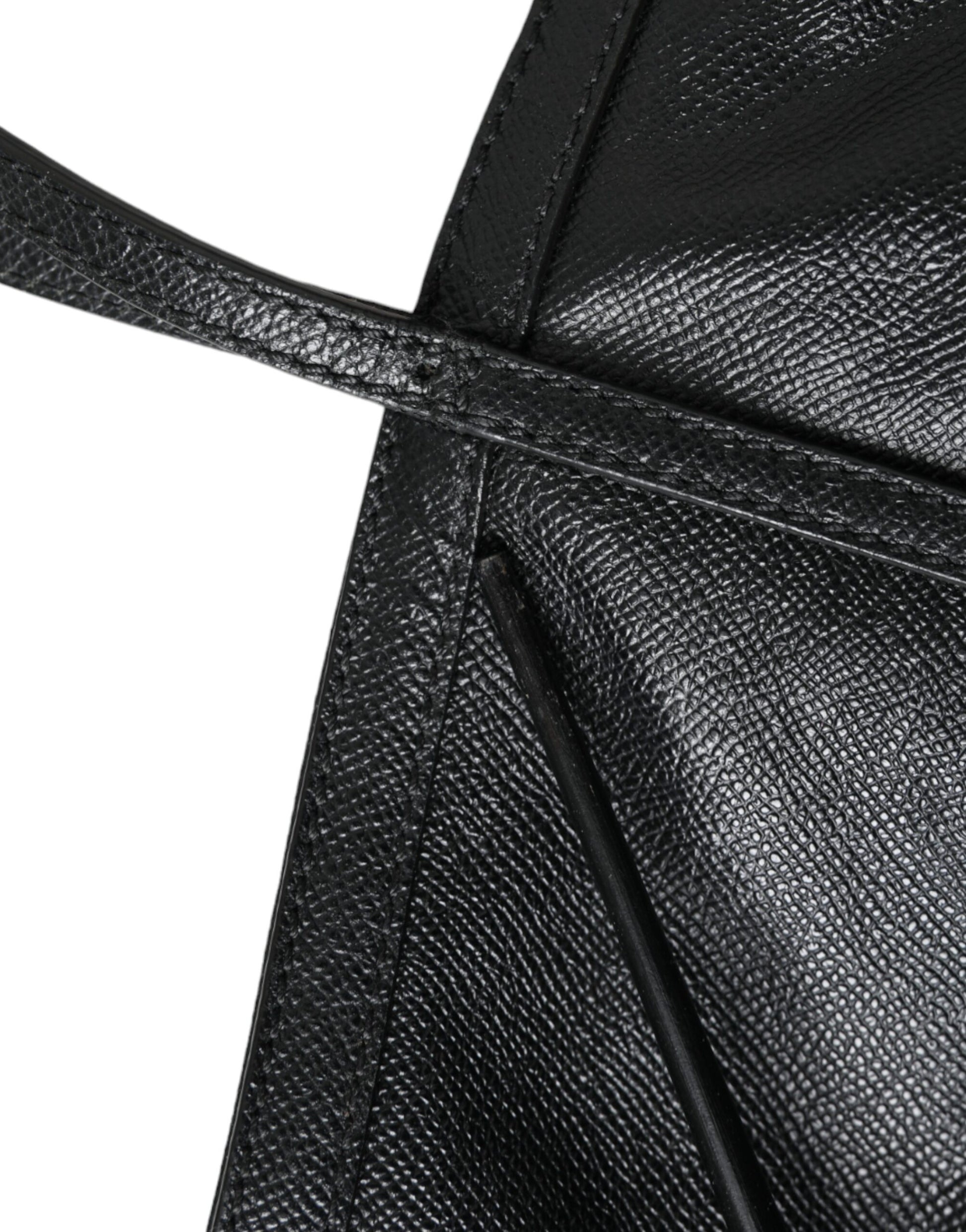 Dolce &amp; Gabbana – Miss Escape – Einkaufstasche aus schwarzem Leder für Damen