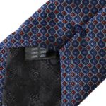 Dolce &amp; Gabbana – Marineblaue, gemusterte, verstellbare Herrenkrawatte aus Seide