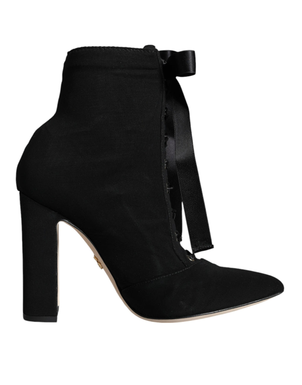 Dolce &amp; Gabbana – Schwarze Stiefeletten aus Stretch-Jersey