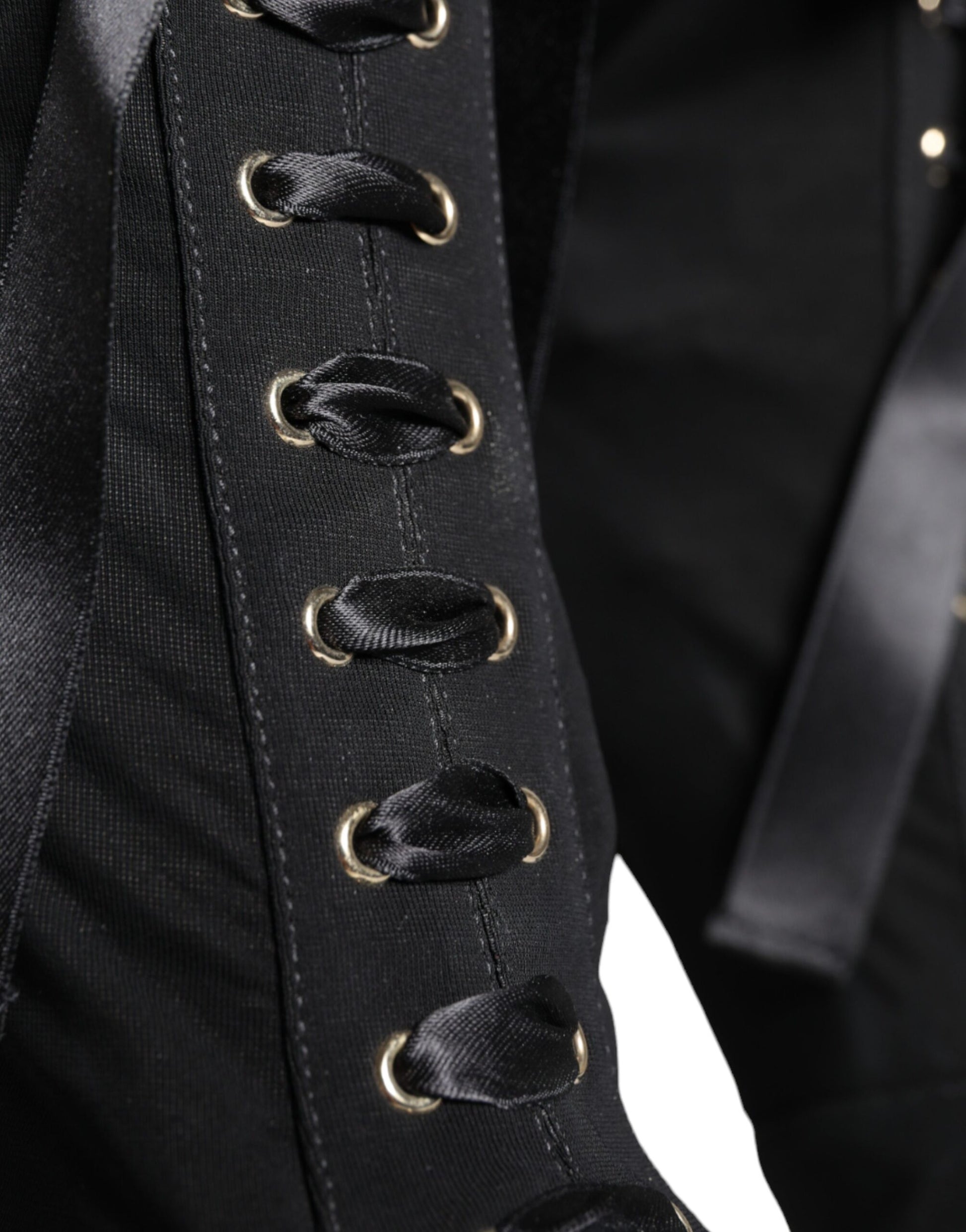 Dolce &amp; Gabbana – Schwarze Stiefeletten aus Stretch-Jersey