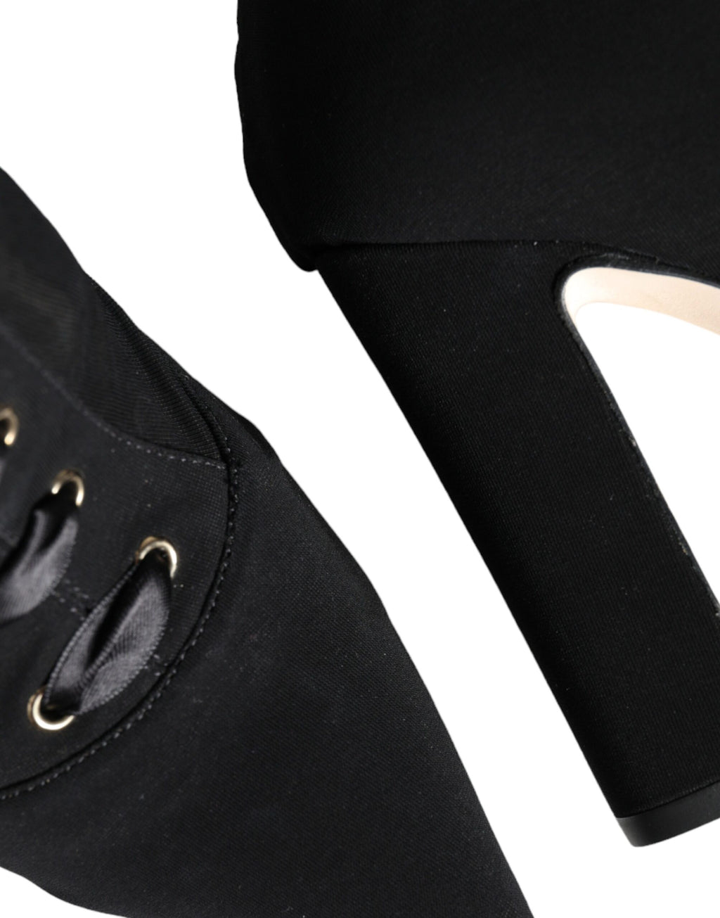 Dolce &amp; Gabbana – Schwarze Stiefeletten aus Stretch-Jersey