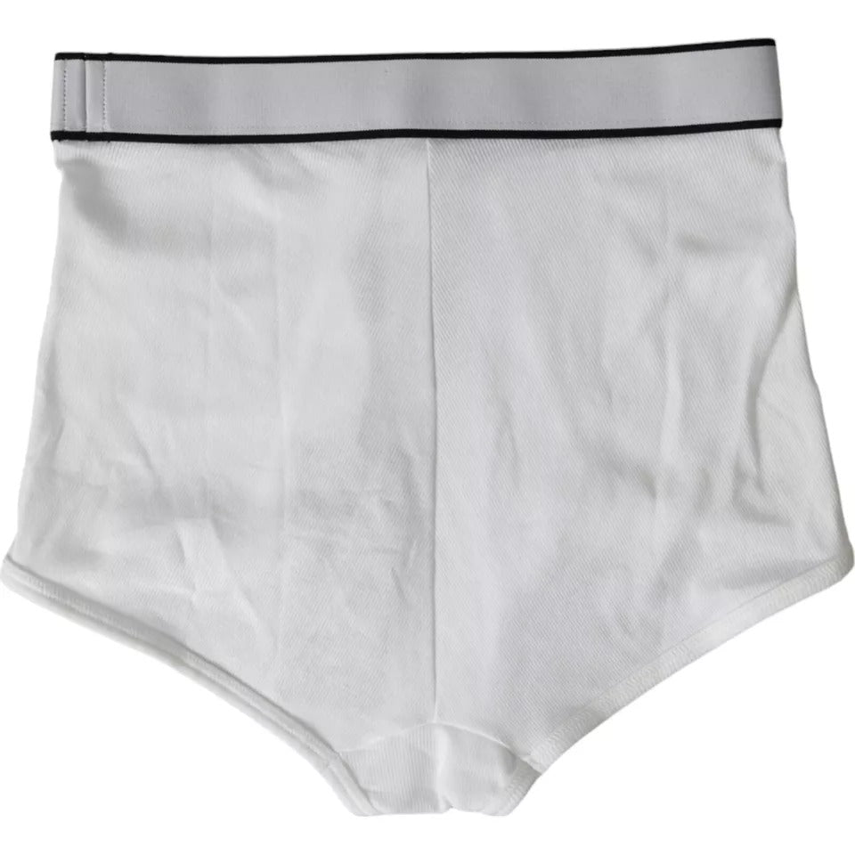 Dolce &amp; Gabbana – Weiße Unterwäsche aus Stretch-Baumwolle mit Markenlogo