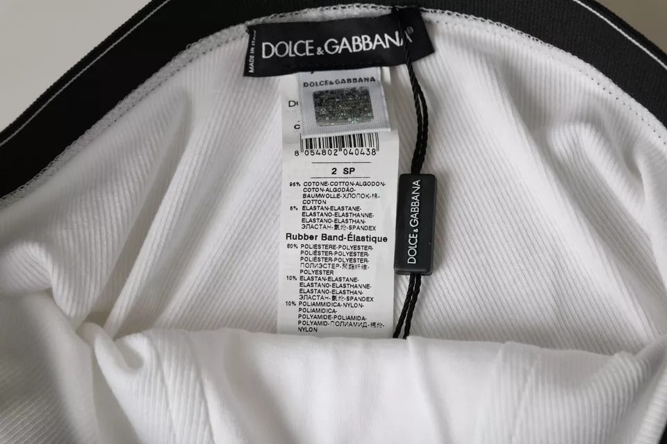 Dolce &amp; Gabbana – Weiße Unterwäsche aus Stretch-Baumwolle mit Markenlogo