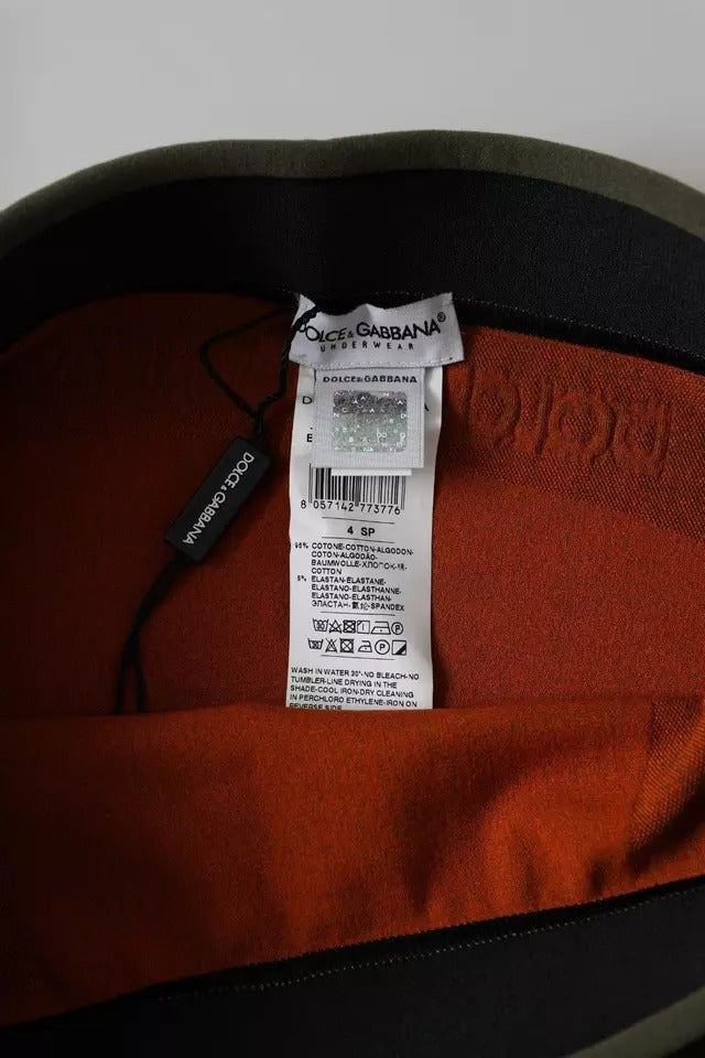 Dolce &amp; Gabbana – Boxershorts aus brauner Stretch-Baumwolle