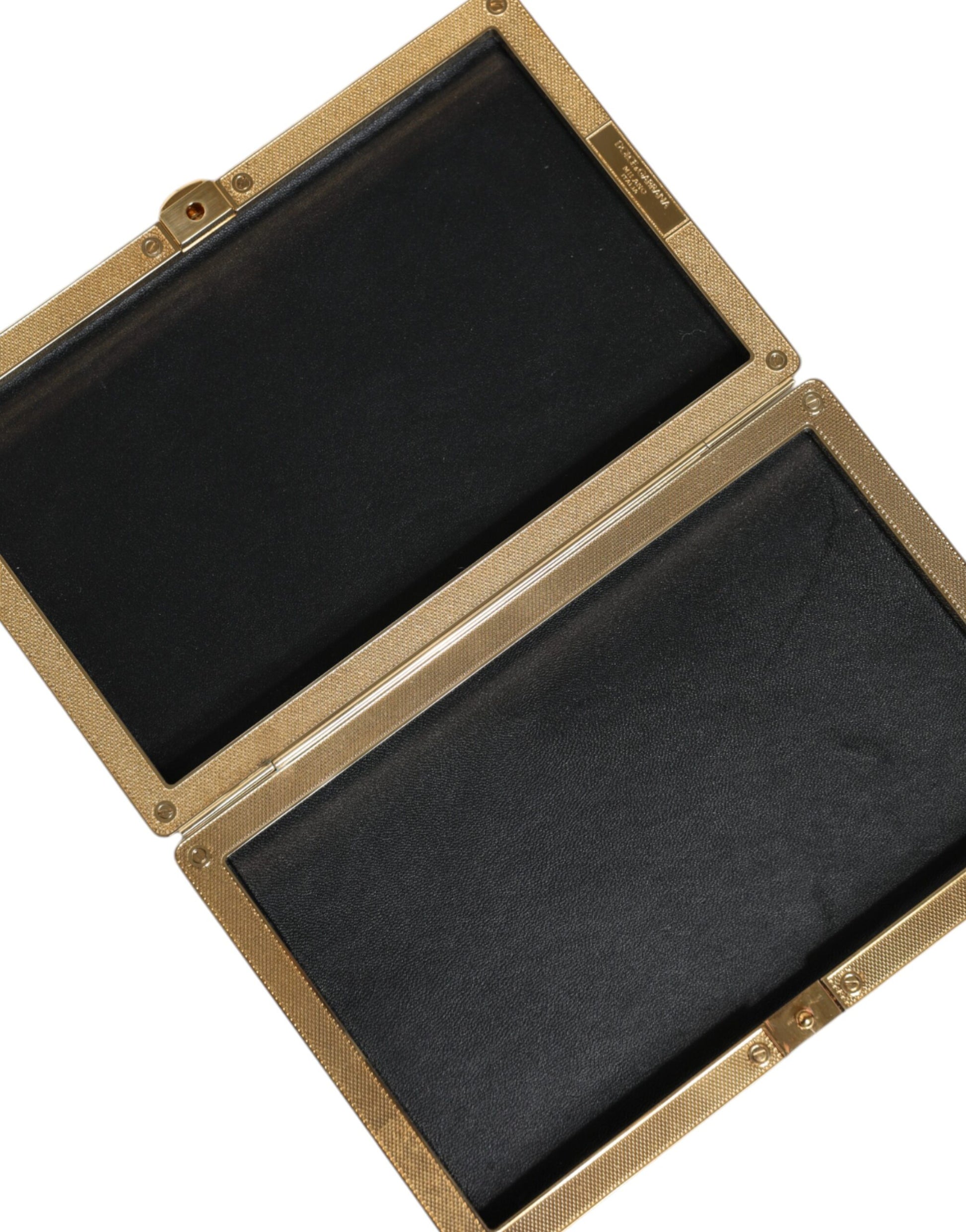 Dolce &amp; Gabbana Gold Kristall Bifold Clutch Abend Party Damen Handtasche Tasche