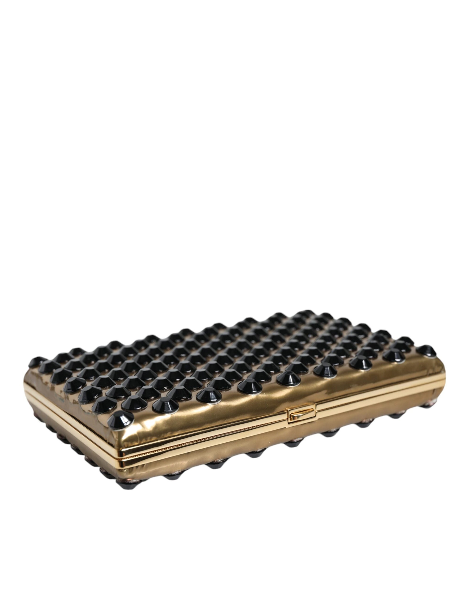 Dolce &amp; Gabbana Gold Kristall Bifold Clutch Abend Party Damen Handtasche Tasche
