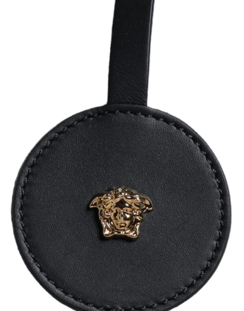Versace – Weiße Umhängetasche aus Canvas und Leder mit Logo