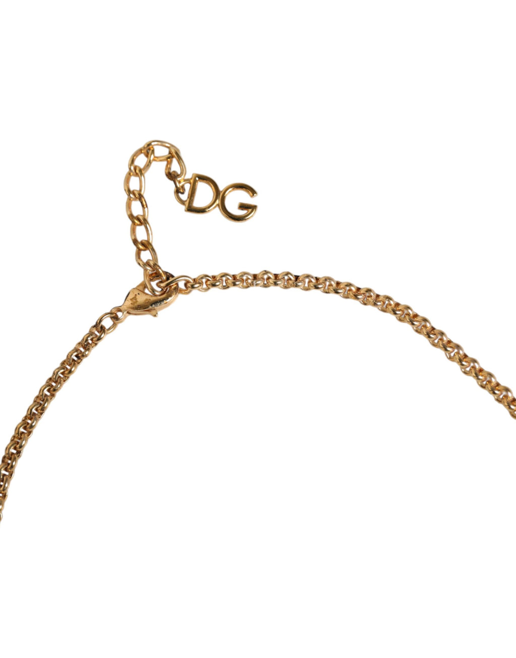 Dolce &amp; Gabbana – Statement-Halskette aus goldenem Messing mit Leopardenblumenverzierung