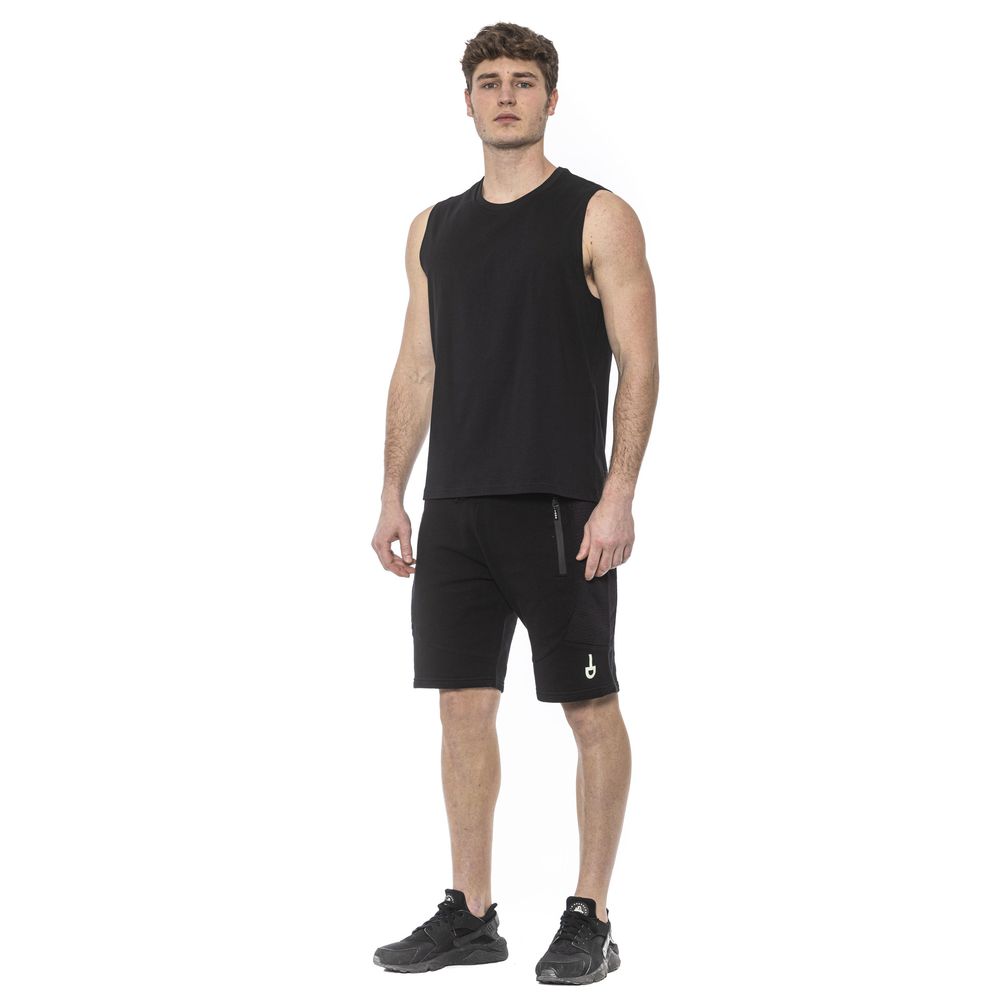 Tond Schwarzes Herren-Tanktop aus Baumwolle