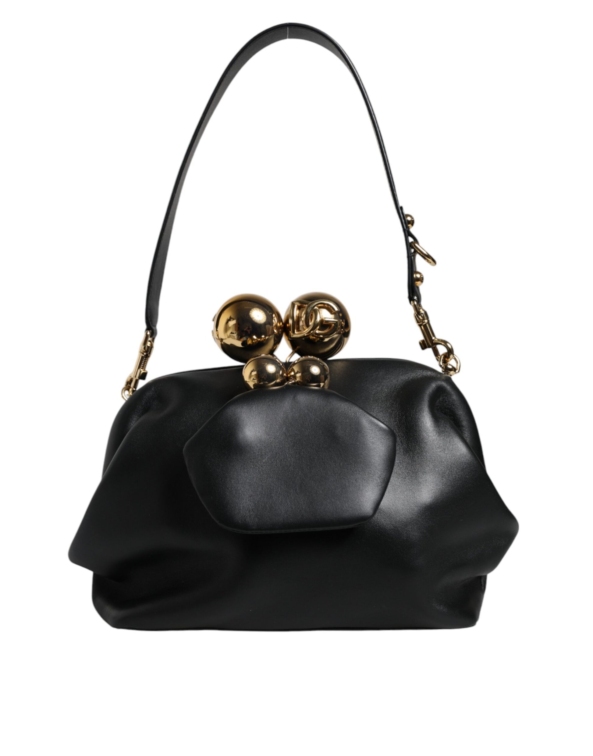 Dolce &amp; Gabbana – Schwarze Clutch aus Kalbsleder