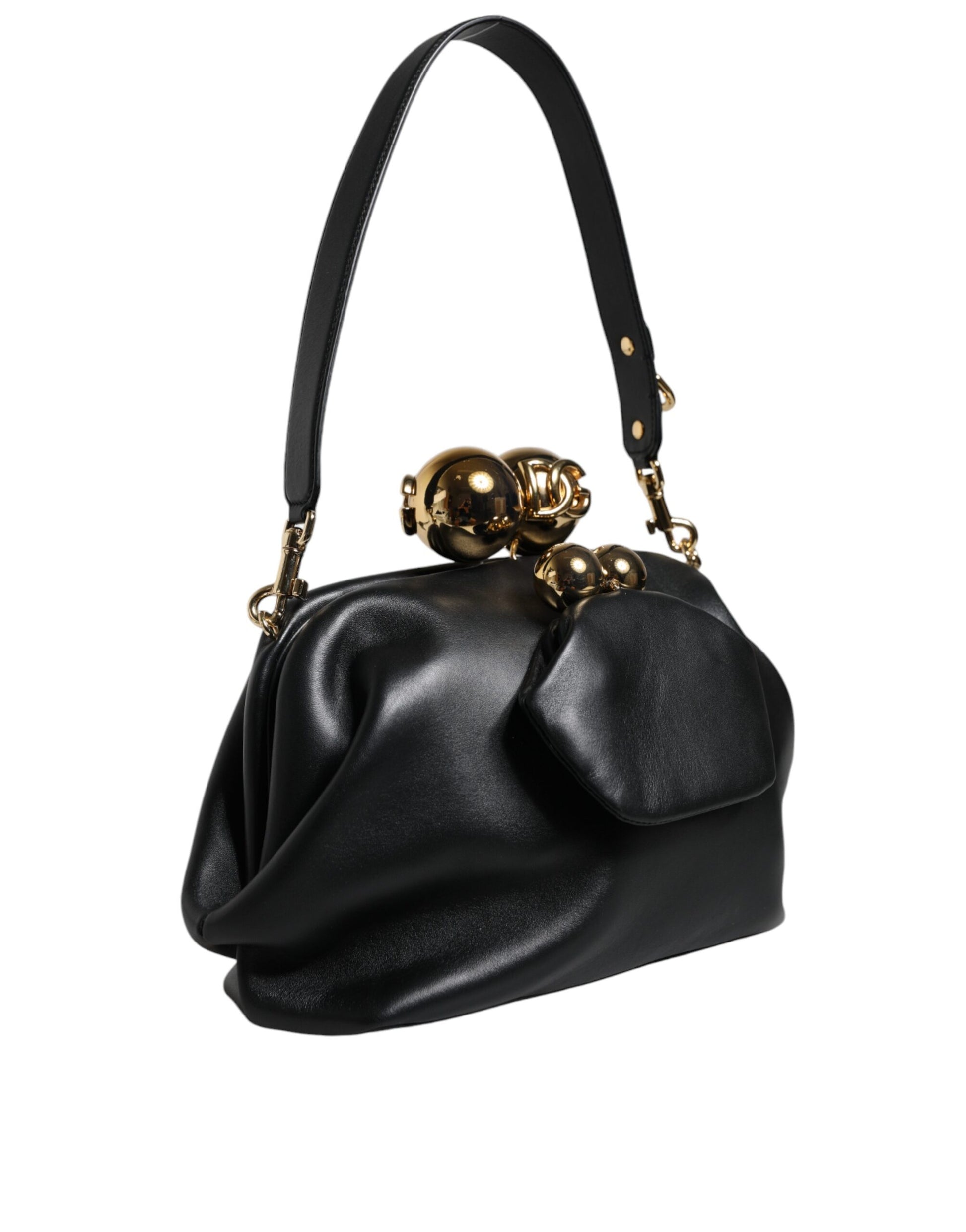 Dolce &amp; Gabbana – Schwarze Clutch aus Kalbsleder