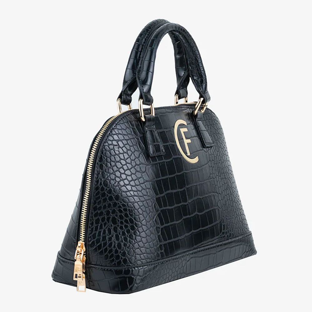 CRISTINAEFFE Schwarze Kunstleder Damen Handtasche
