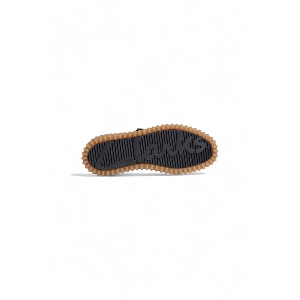 Clarks – Flache Schuhe aus schwarzem Schwamm