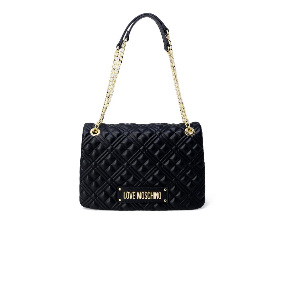 Love Moschino – Goldene Polyethylen-Handtasche