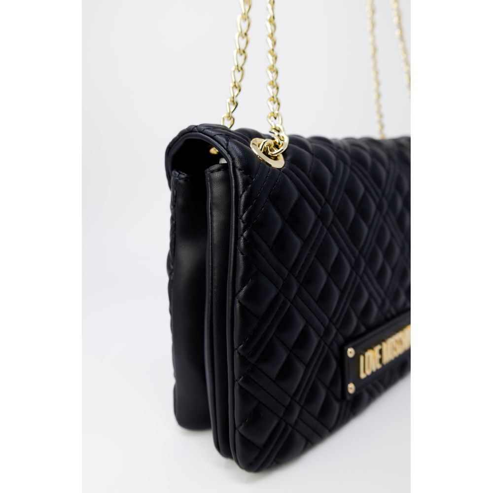 Love Moschino – Goldene Polyethylen-Handtasche