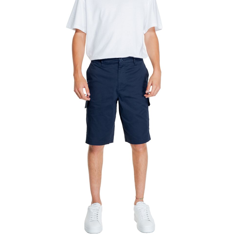 Armani Exchange – Blaue Baumwoll-Bermuda