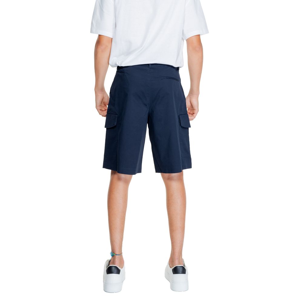 Armani Exchange – Blaue Baumwoll-Bermuda
