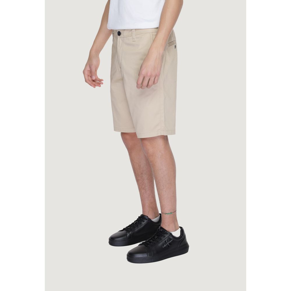 Armani Exchange – Beige Baumwoll-Bermuda