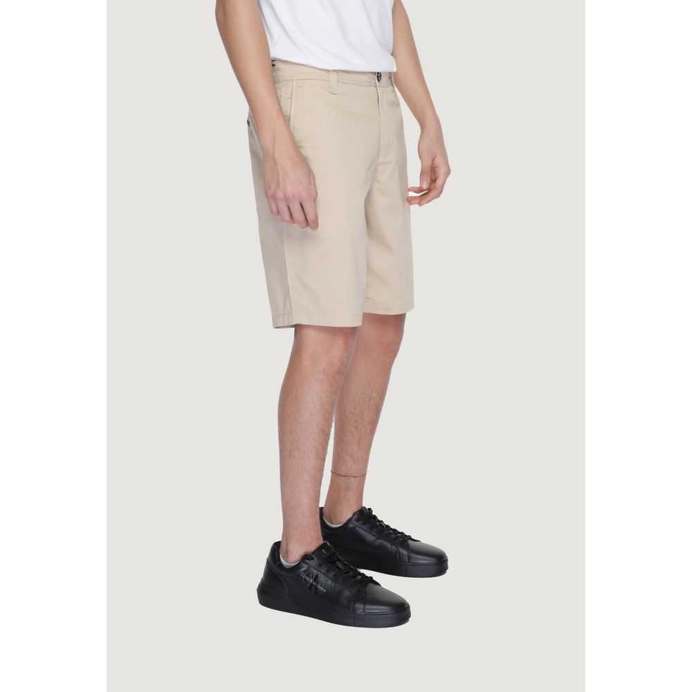 Armani Exchange – Beige Baumwoll-Bermuda