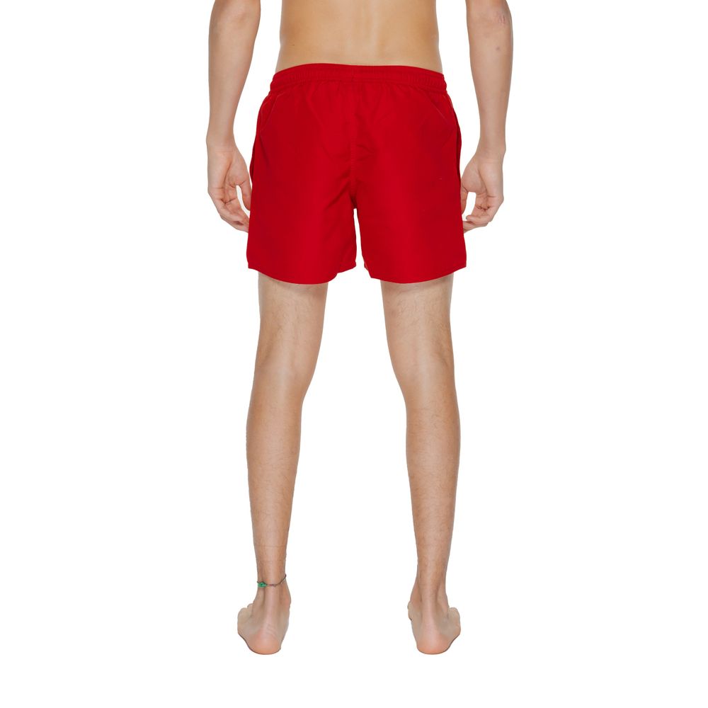 EA7 Emporio Armani – Rote Badeshorts aus Polyester