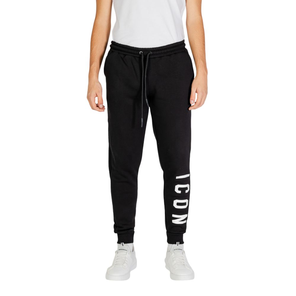 Icon – Jogginghose aus Baumwolle in Schwarz und Weiß