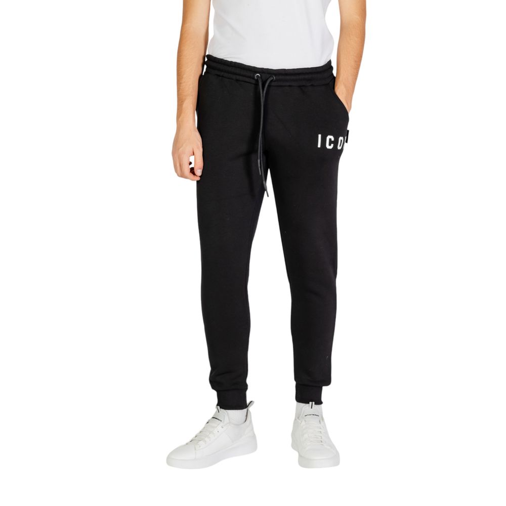 Icon – Jogginghose aus Baumwolle in Schwarz und Weiß
