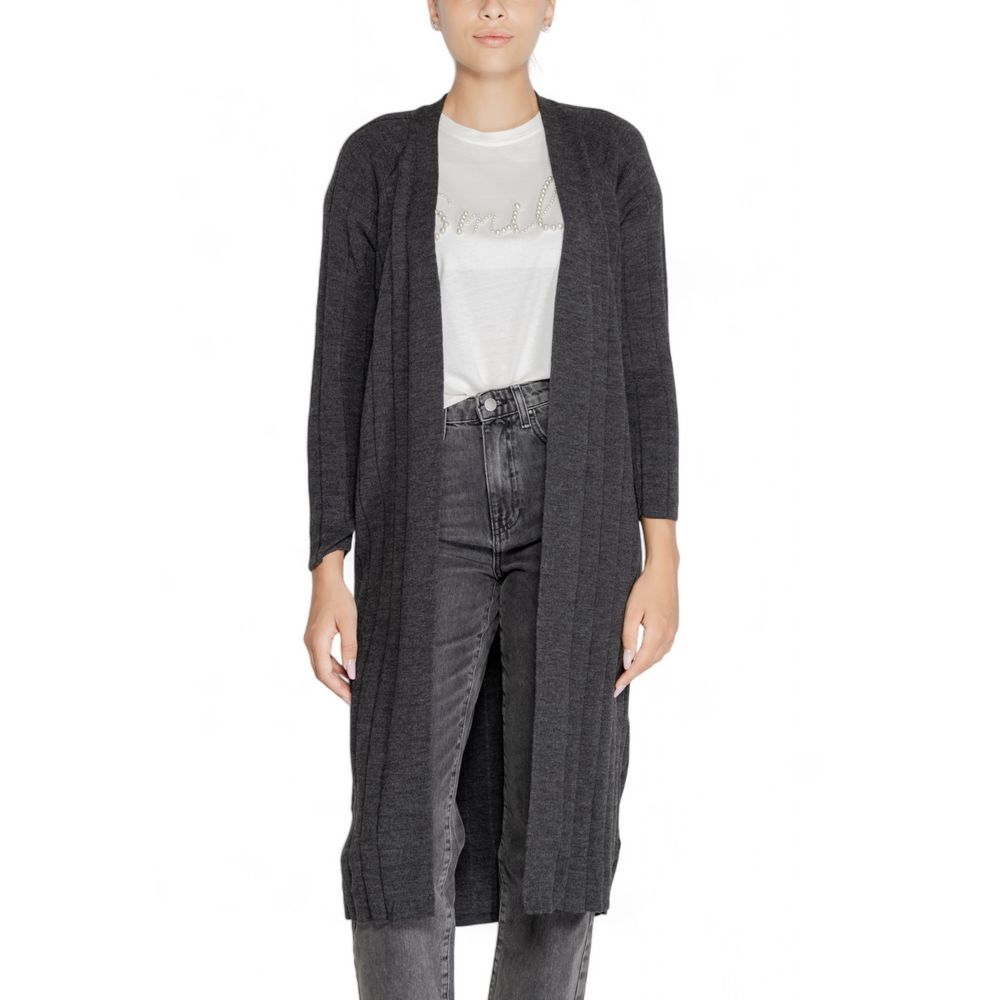 Only – Graue Marabu-Strickjacke