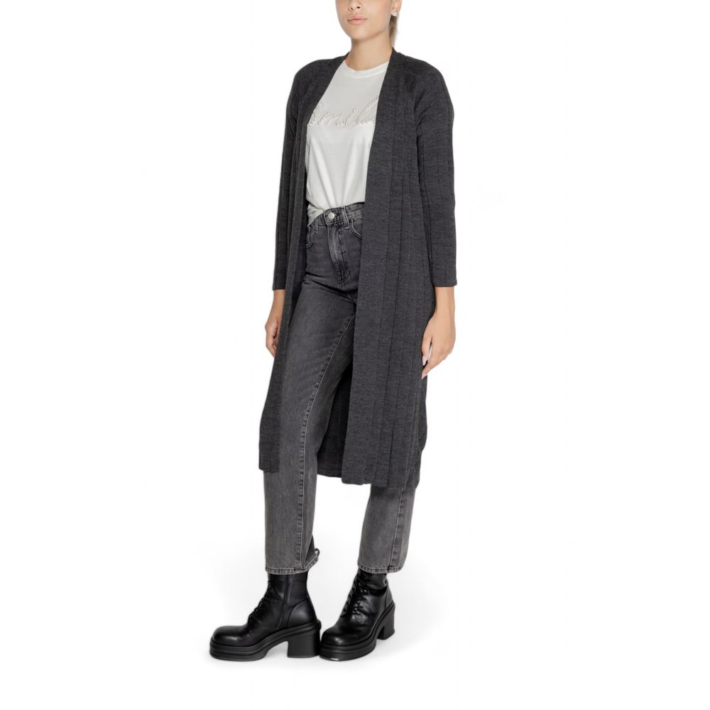 Only – Graue Marabu-Strickjacke