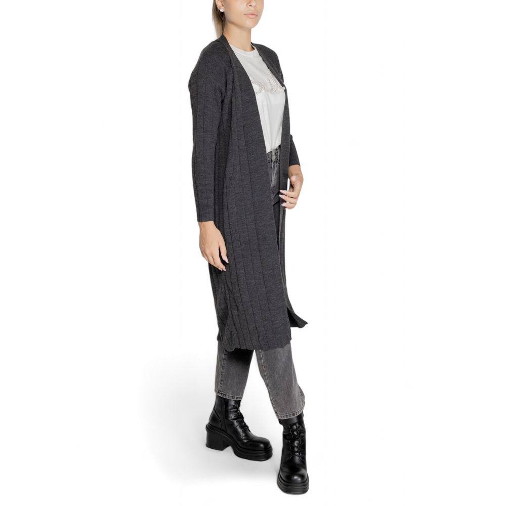 Only – Graue Marabu-Strickjacke