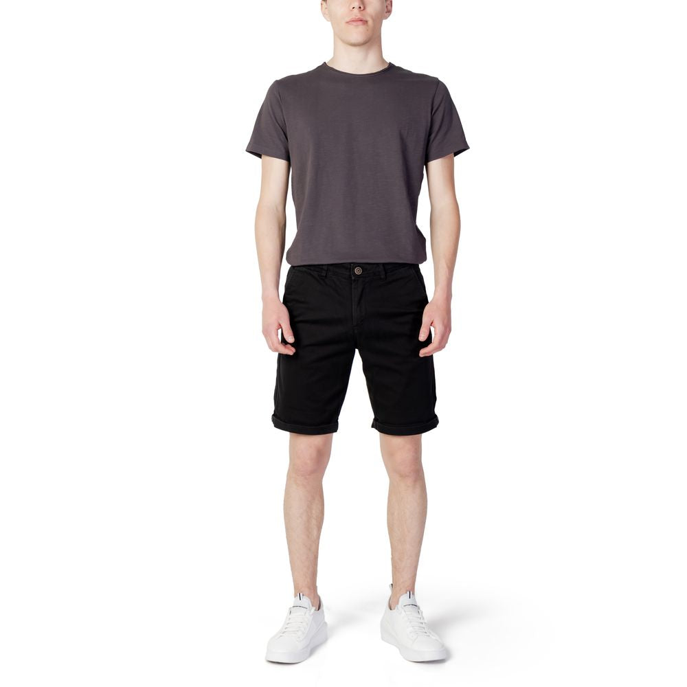 Jack Jones – Schwarze Baumwollshorts