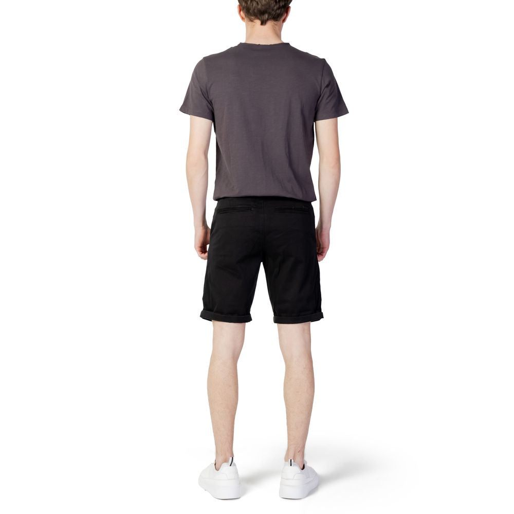 Jack Jones – Schwarze Baumwollshorts