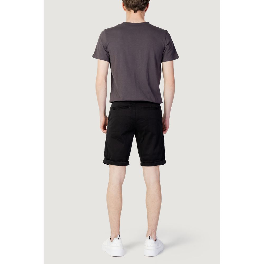 Jack Jones – Schwarze Baumwollshorts