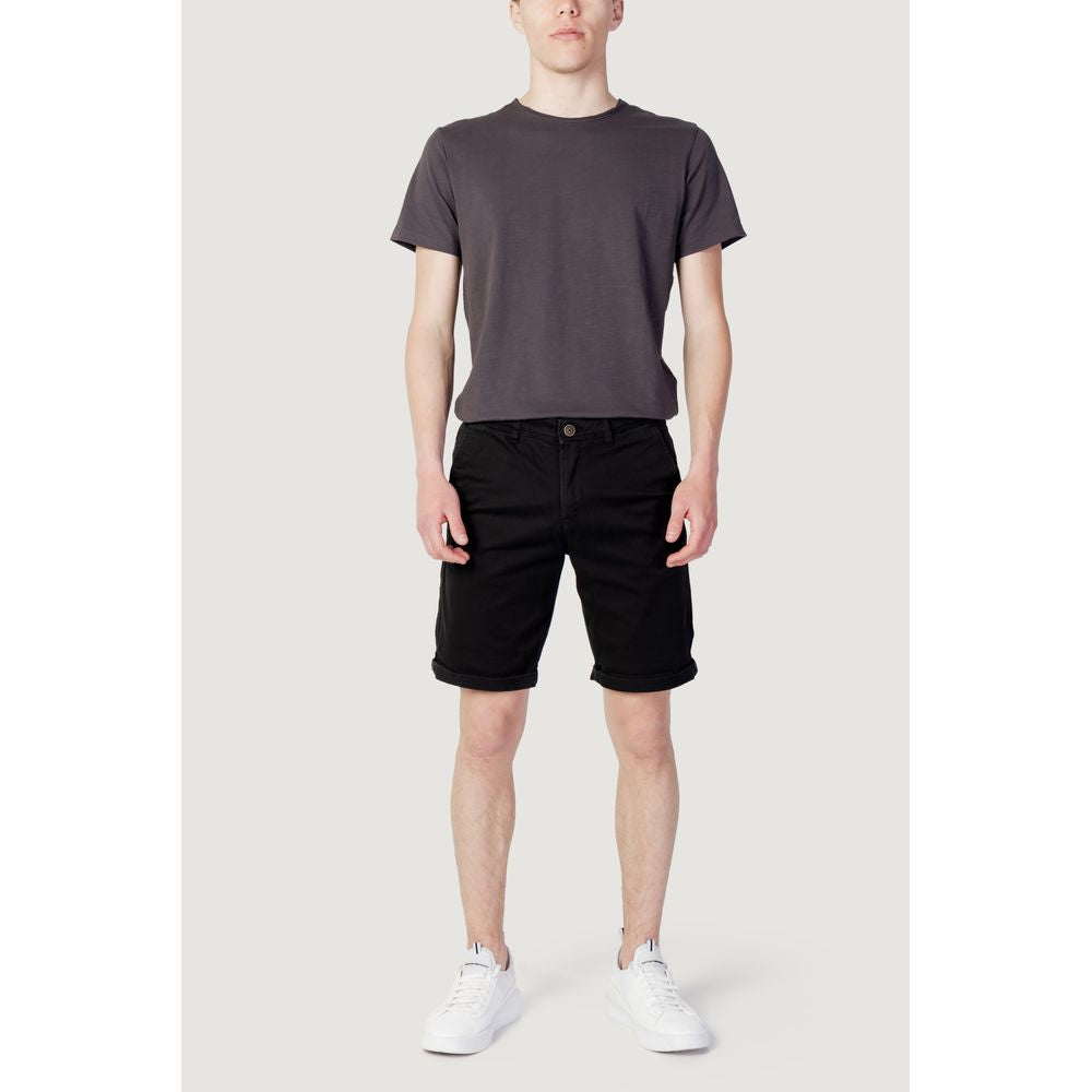 Jack Jones – Schwarze Baumwollshorts