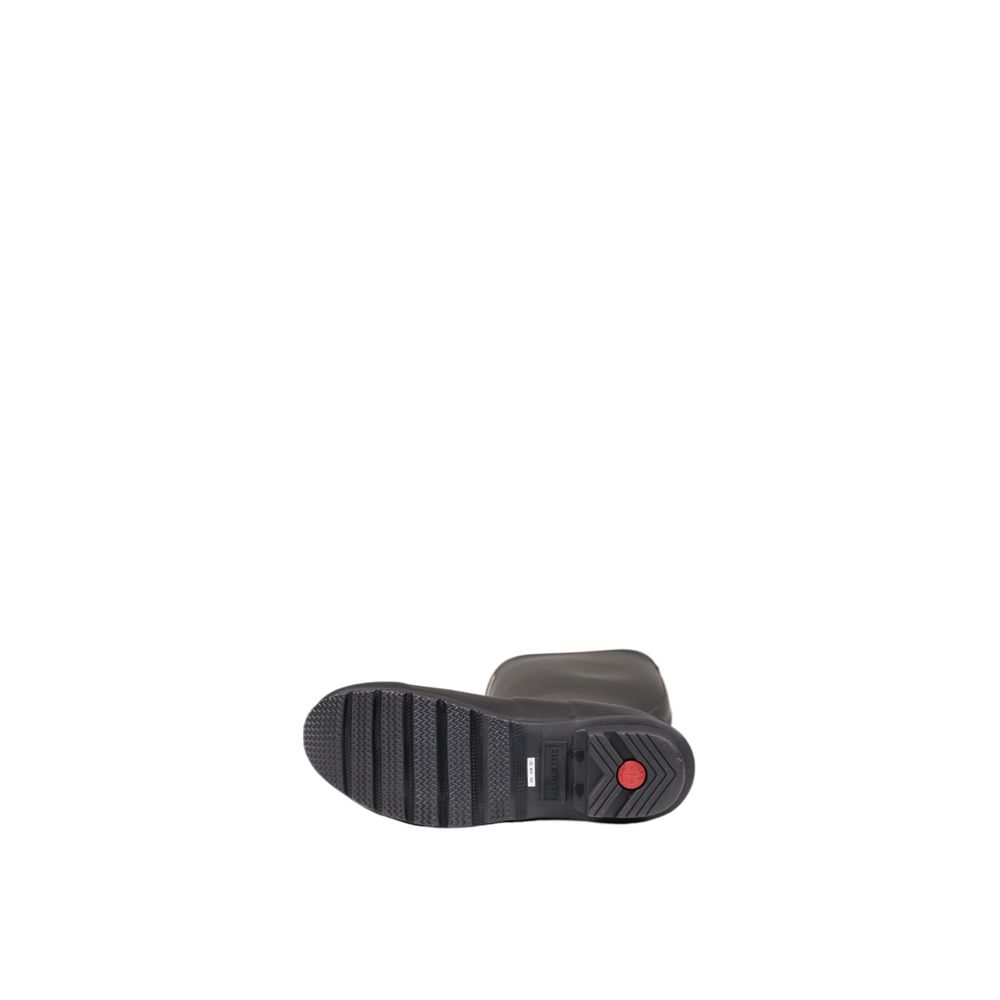 Hunter Schwarze Knöchelstiefel aus recyceltem Polyester