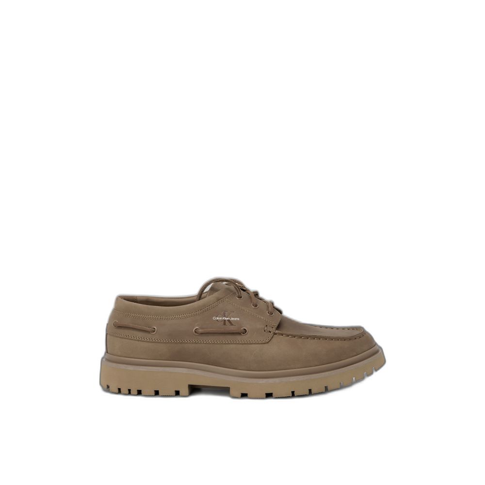 Calvin Klein Jeans – Oxfords und Derbys aus braunem Leder
