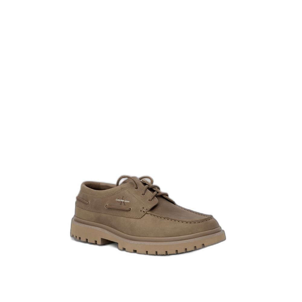 Calvin Klein Jeans – Oxfords und Derbys aus braunem Leder