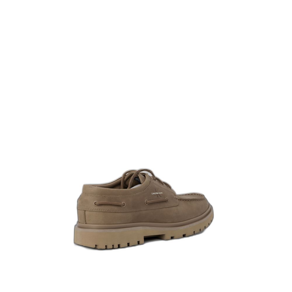 Calvin Klein Jeans – Oxfords und Derbys aus braunem Leder