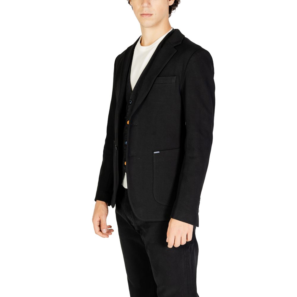 Gianni Lupo – Schwarzer Baumwollblazer
