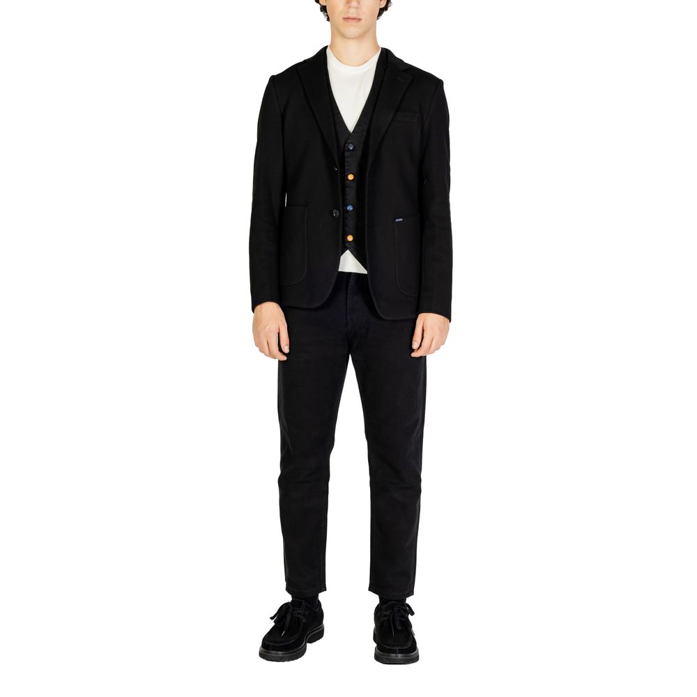 Gianni Lupo – Schwarzer Baumwollblazer