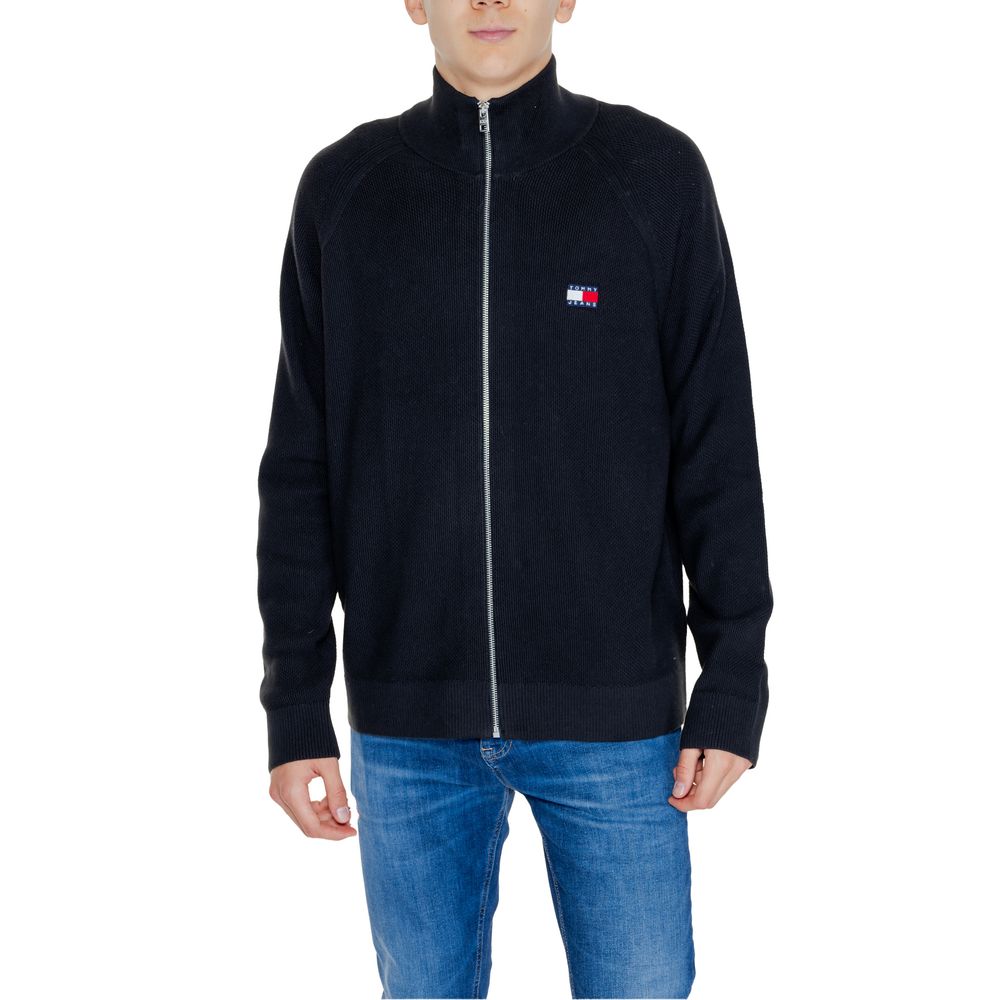 Tommy Hilfiger Jeans – Schwarze Strickjacke aus Baumwolle