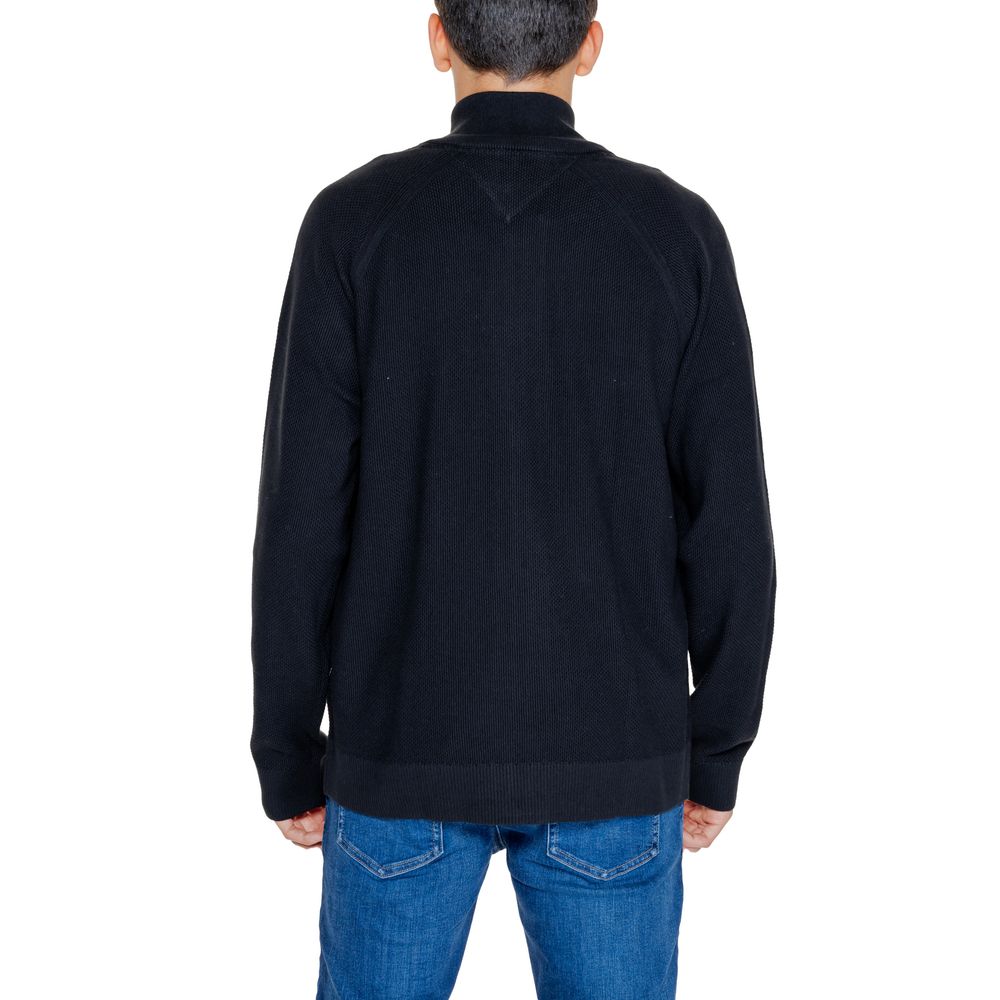 Tommy Hilfiger Jeans – Schwarze Strickjacke aus Baumwolle