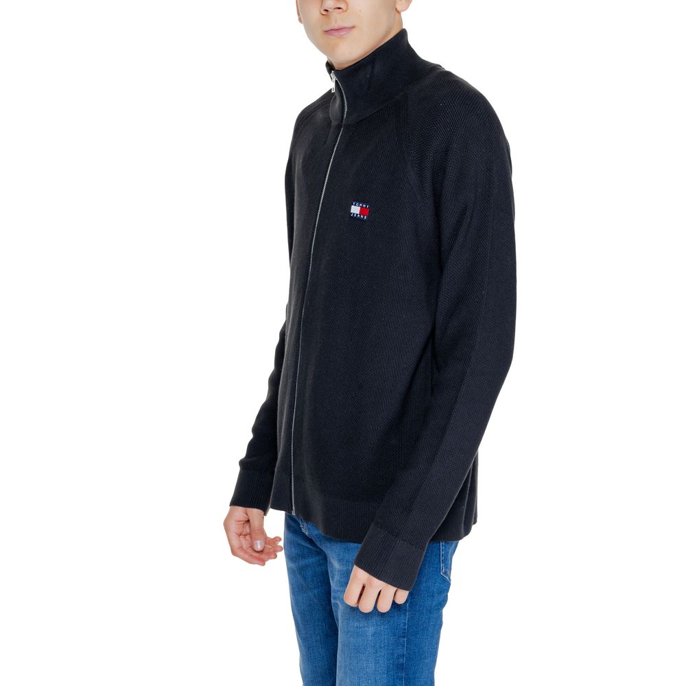 Tommy Hilfiger Jeans – Schwarze Strickjacke aus Baumwolle
