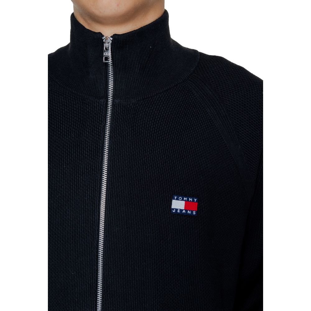 Tommy Hilfiger Jeans – Schwarze Strickjacke aus Baumwolle