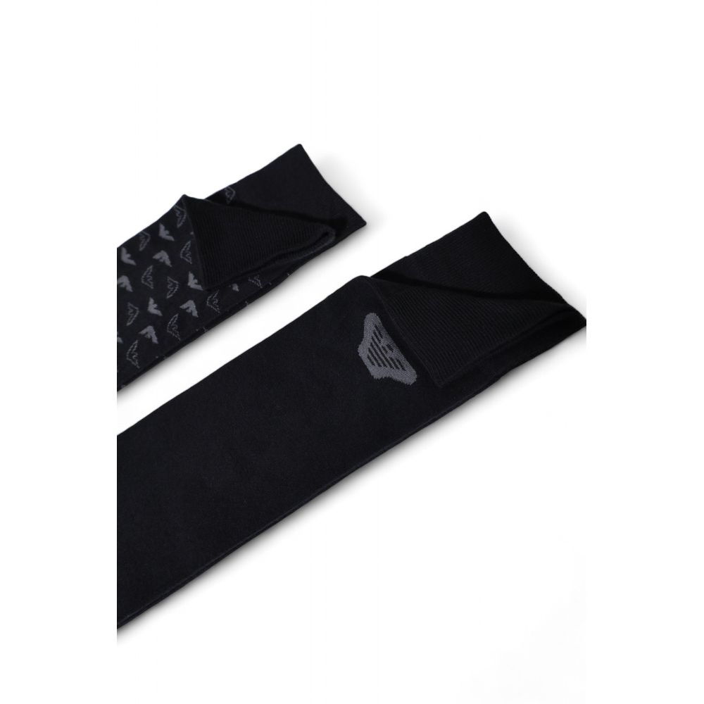 Emporio Armani Underwear – Schwarze Baumwollsocke