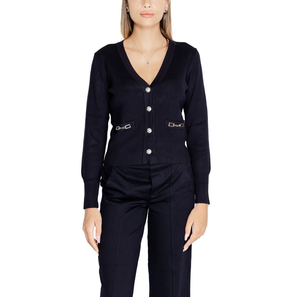 Blauer Viskose-Cardigan von Morgan De Toi