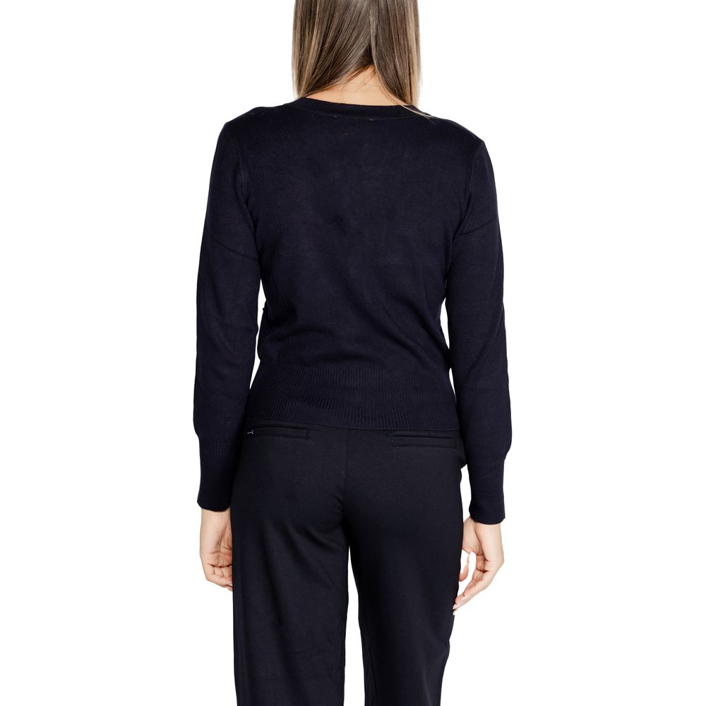 Blauer Viskose-Cardigan von Morgan De Toi