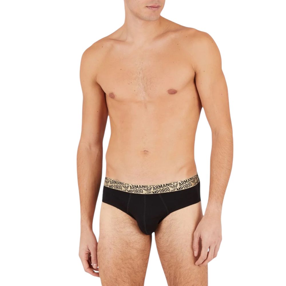 Emporio Armani Underwear Zweifarbige Baumwollunterwäsche