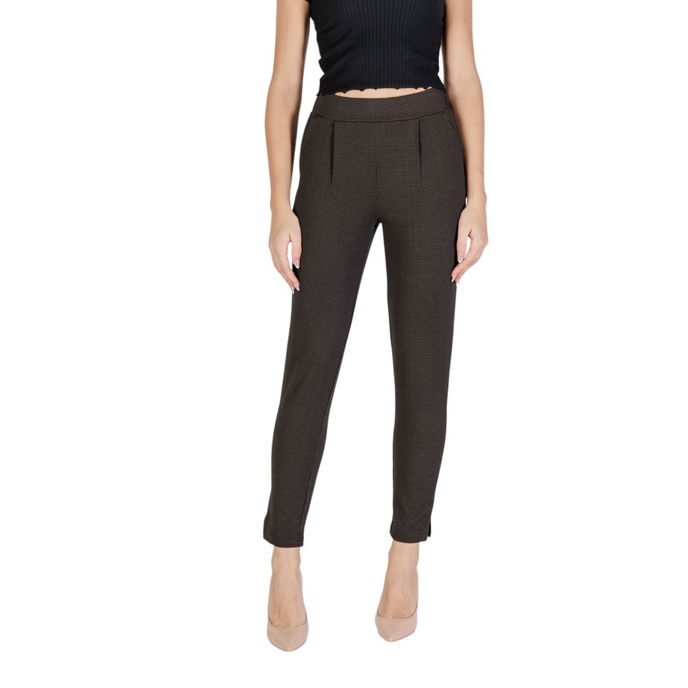 ICHI Braune Polyesterhose
