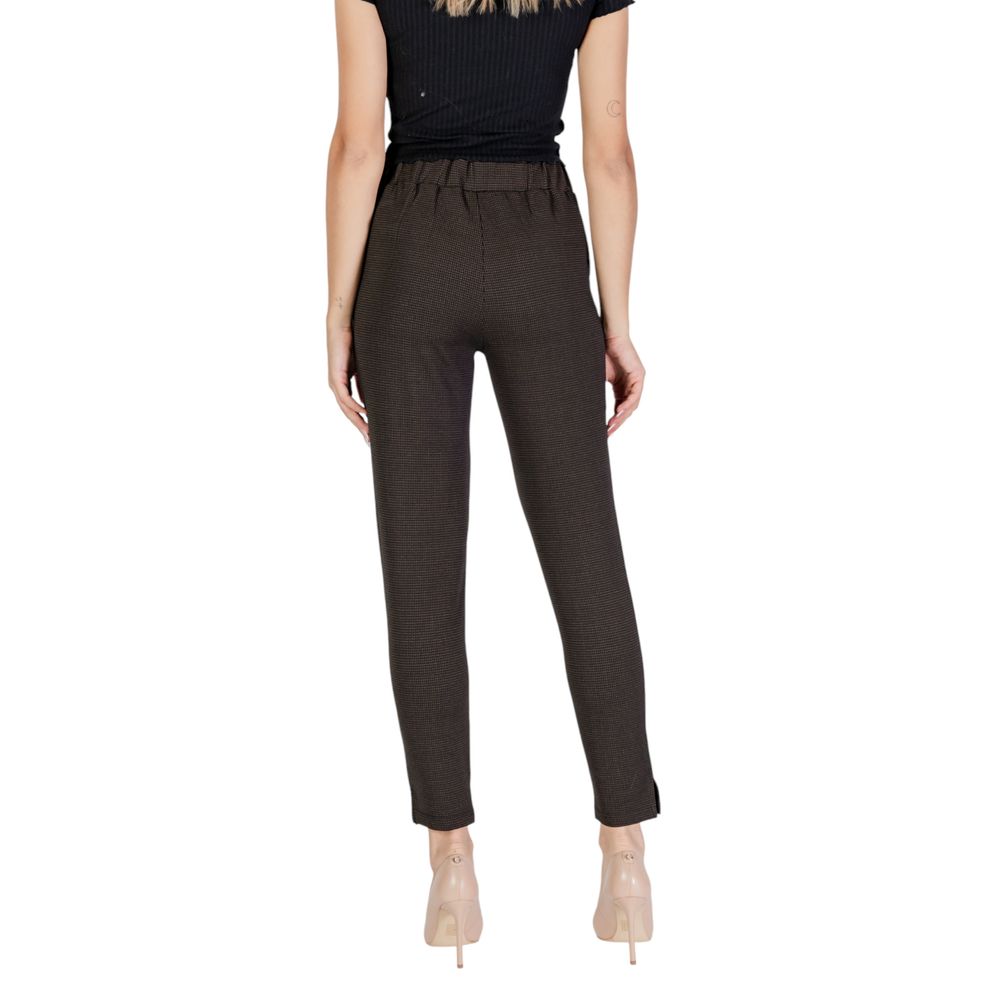 ICHI Braune Polyesterhose